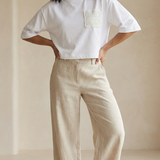 Camiseta Cropped com Tricot Samara Off
