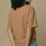 Camiseta Oversized Lilia Caramelo