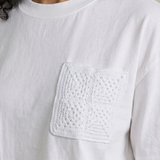 Camiseta Cropped com Tricot Samara Off