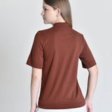 Camiseta Feminina Flavia Marrom