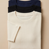 Kit Blusas Roberta - Preto, Off White e Azul