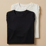 Kit Camisetas Marina - Preto e Off White
